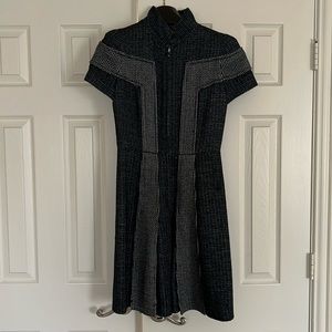 Chanel Boucle Wool Dress with CC Logo Silk  Lining